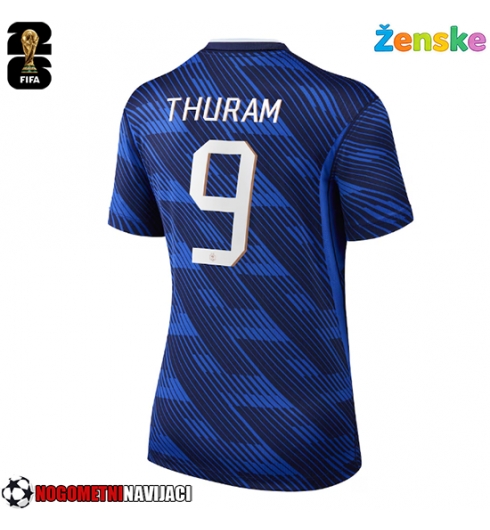 Ženske Nogometnih dresov Francija Marcus Thuram #9 Domači SP 2026 Kratki rokavi Ženske Nogometnih dresov Francija Marcus Thuram #9 Domači SP 2026 Kratki rokavi